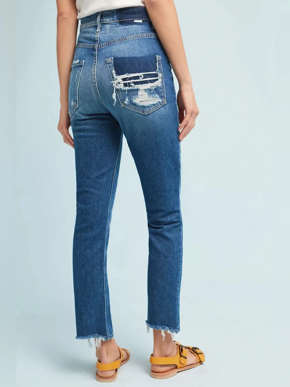 Mother The Dazzler Shift Ultra High-Rise Cropped Skinny Jeans - Picture 2 of 15